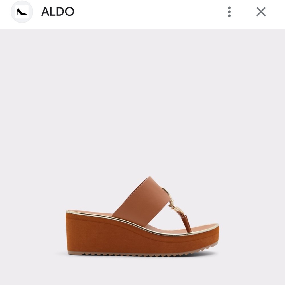 ALDO Women's Brown Wedge Sandals - Size 11